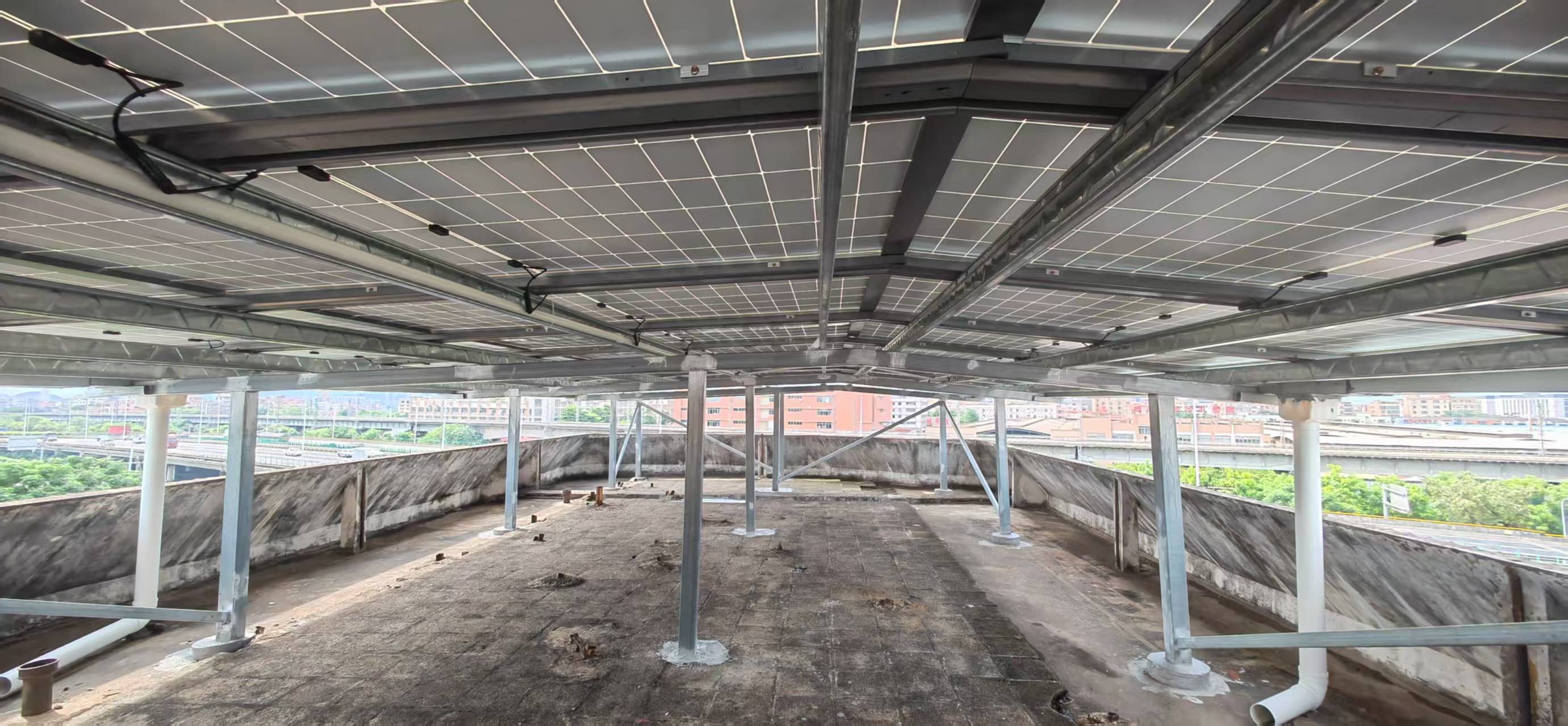 光伏方管支架案例图2